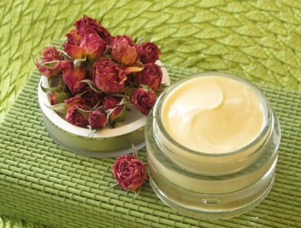 Rose water cream