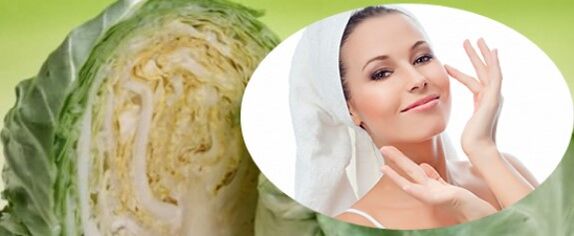 Cabbage mask to tighten the skin