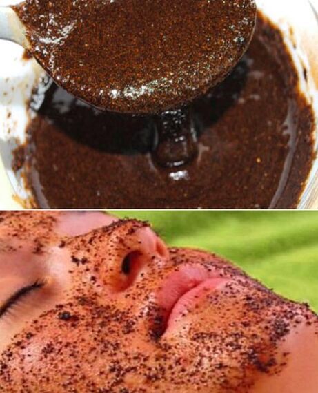 Mask with coffee beams